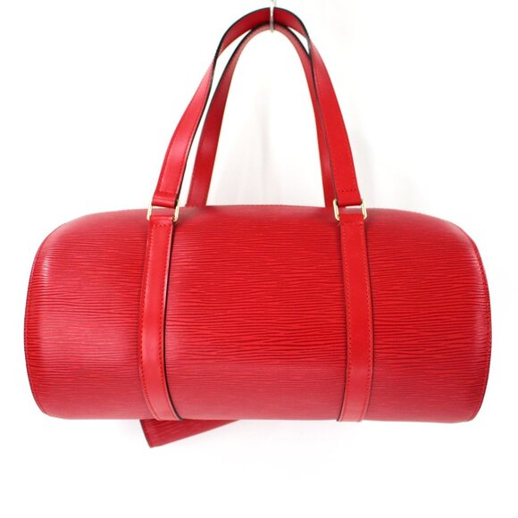 Louis Vuitton Soufflot Shoulder Epi Leather Castilean Red Pochette LV Barrel Bag - Picture 7 of 10